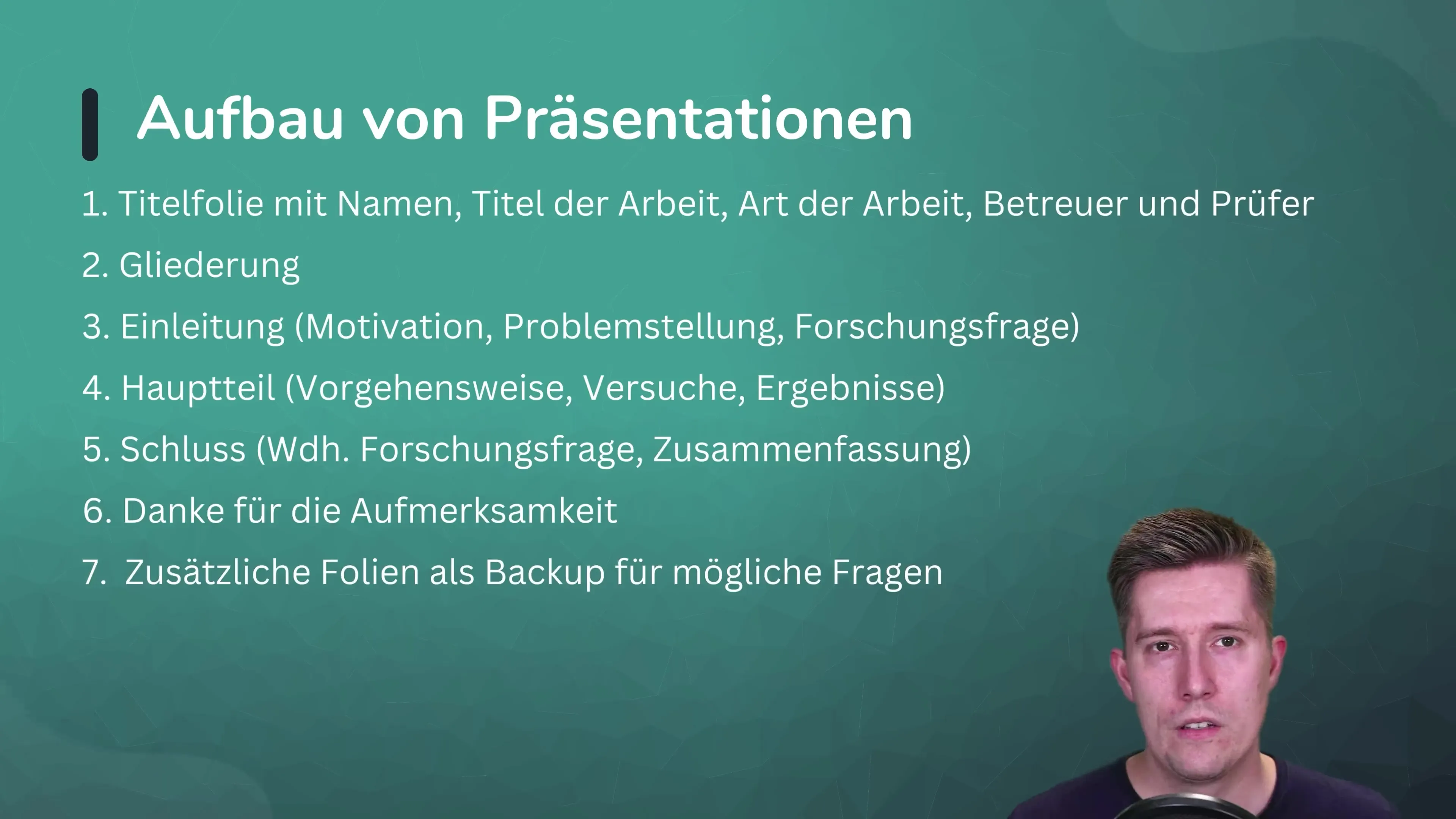 Ustvarjanje učinkovite predstavitve &ndash; struktura in nasveti