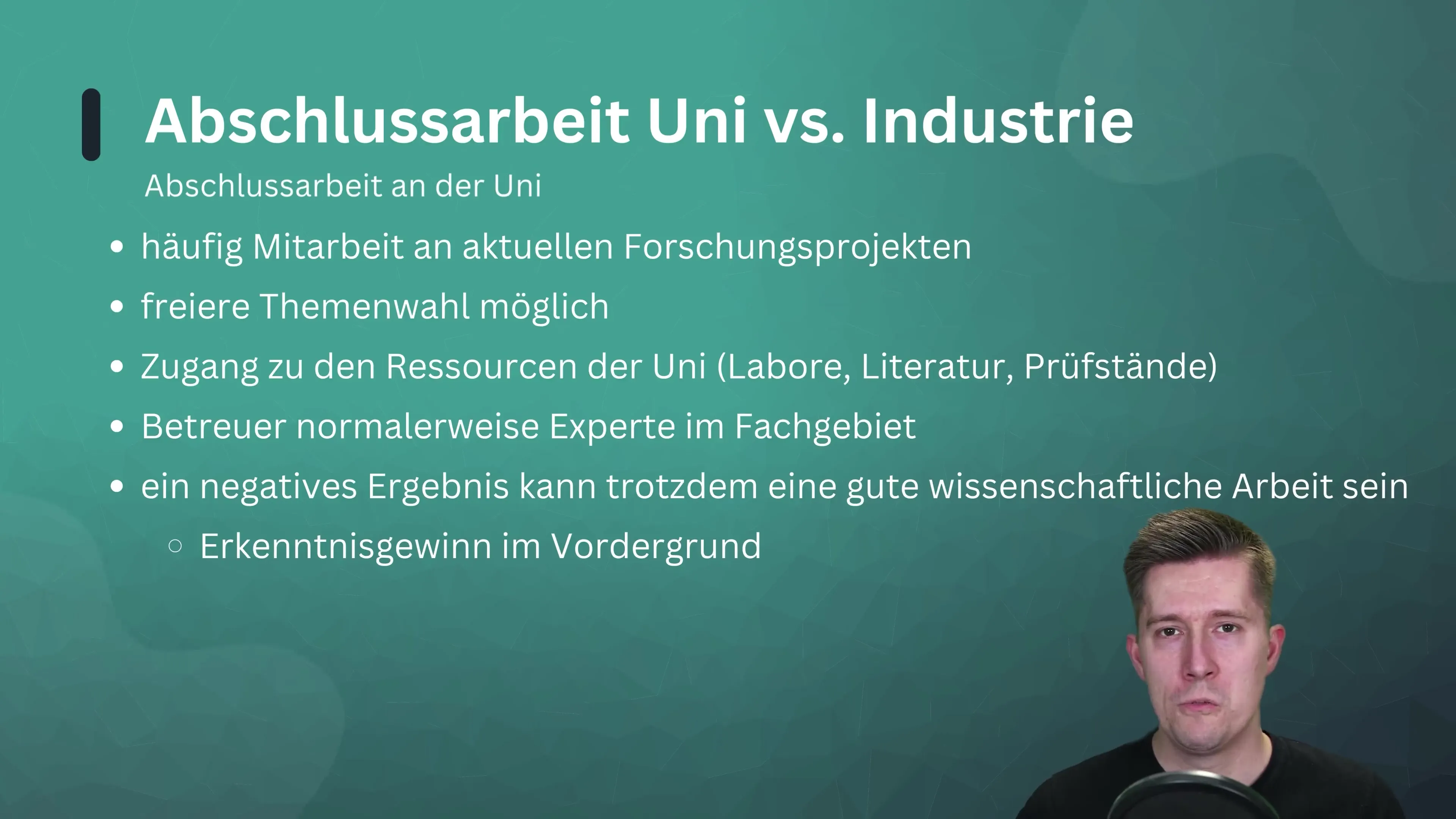 Tugas akhir di universitas atau industri - Mana yang lebih baik?