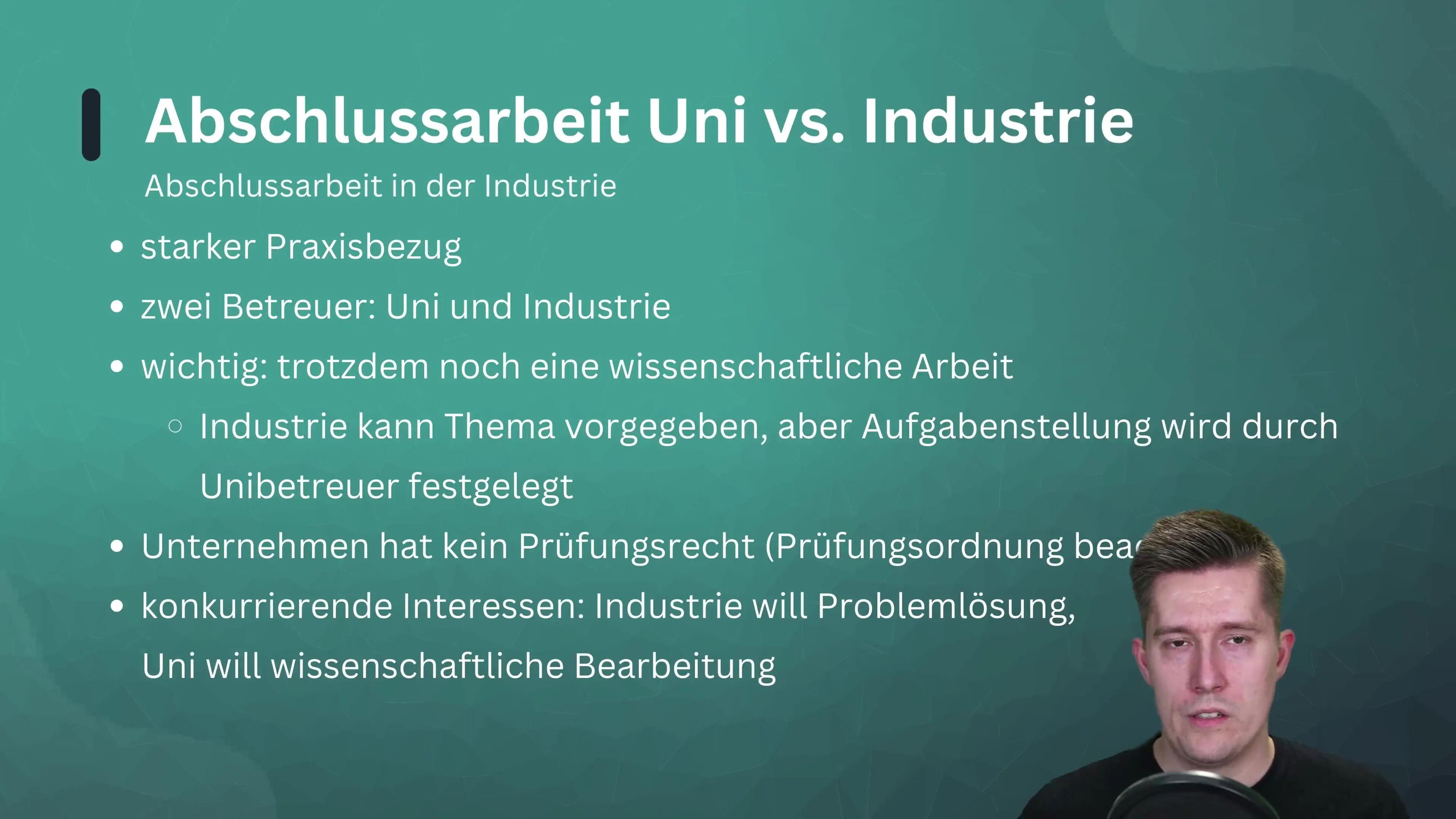 Tugas akhir di universitas atau industri - Mana yang lebih baik?