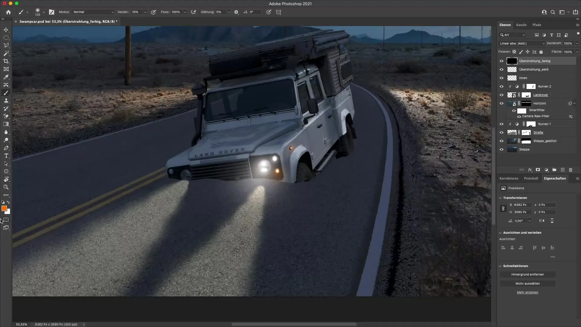Begini cara menghidupkan lampu sorot dengan efektif di Photoshop