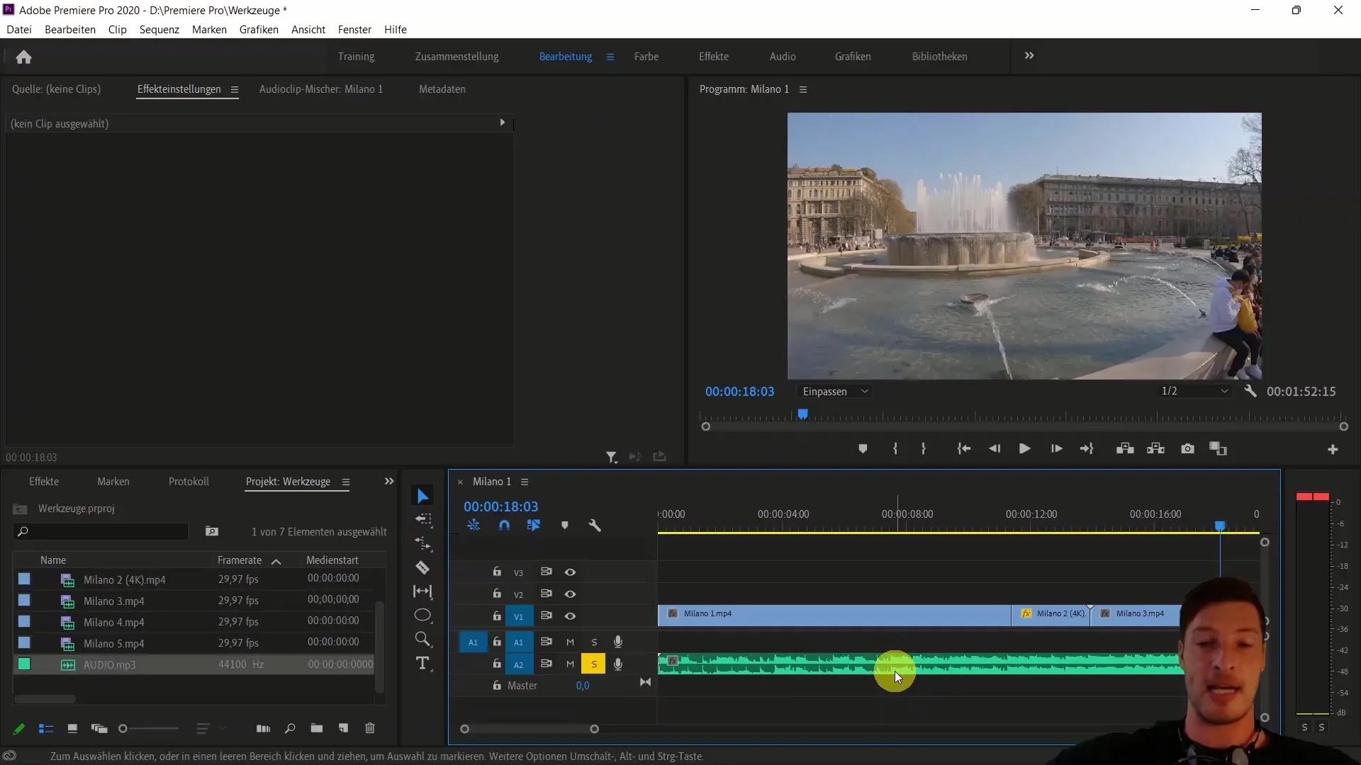 Video editing with Adobe Premiere Pro CC: Aligning video clips to music