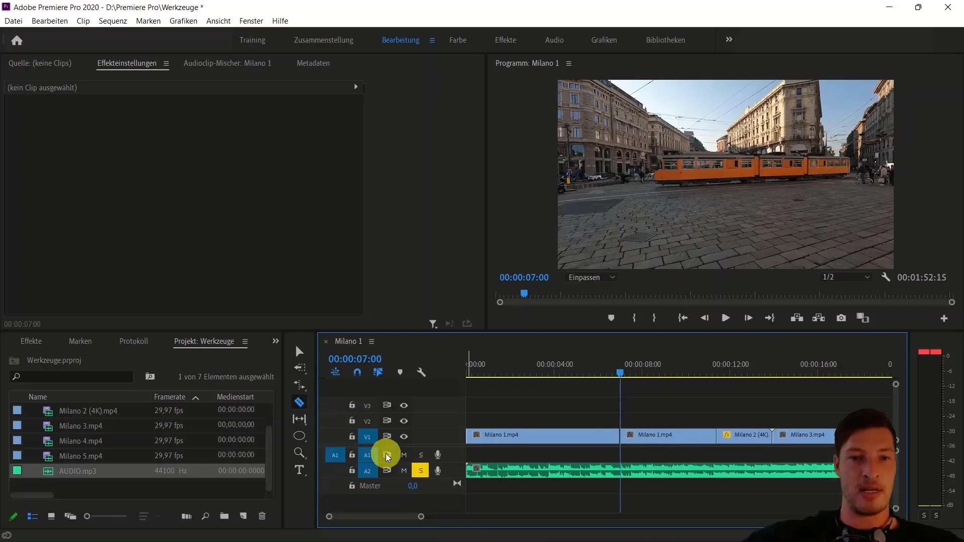 Video editing with Adobe Premiere Pro CC: Align video clips to music