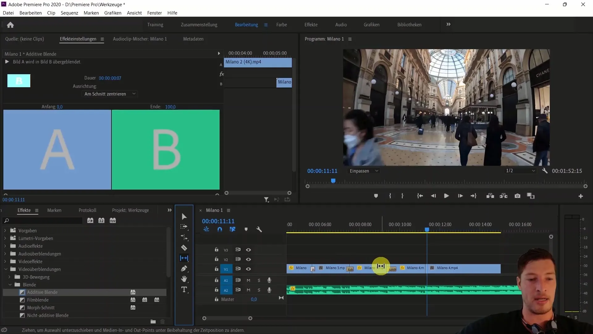 Einfluss von Videoüberblendungen auf die Videoproduktion