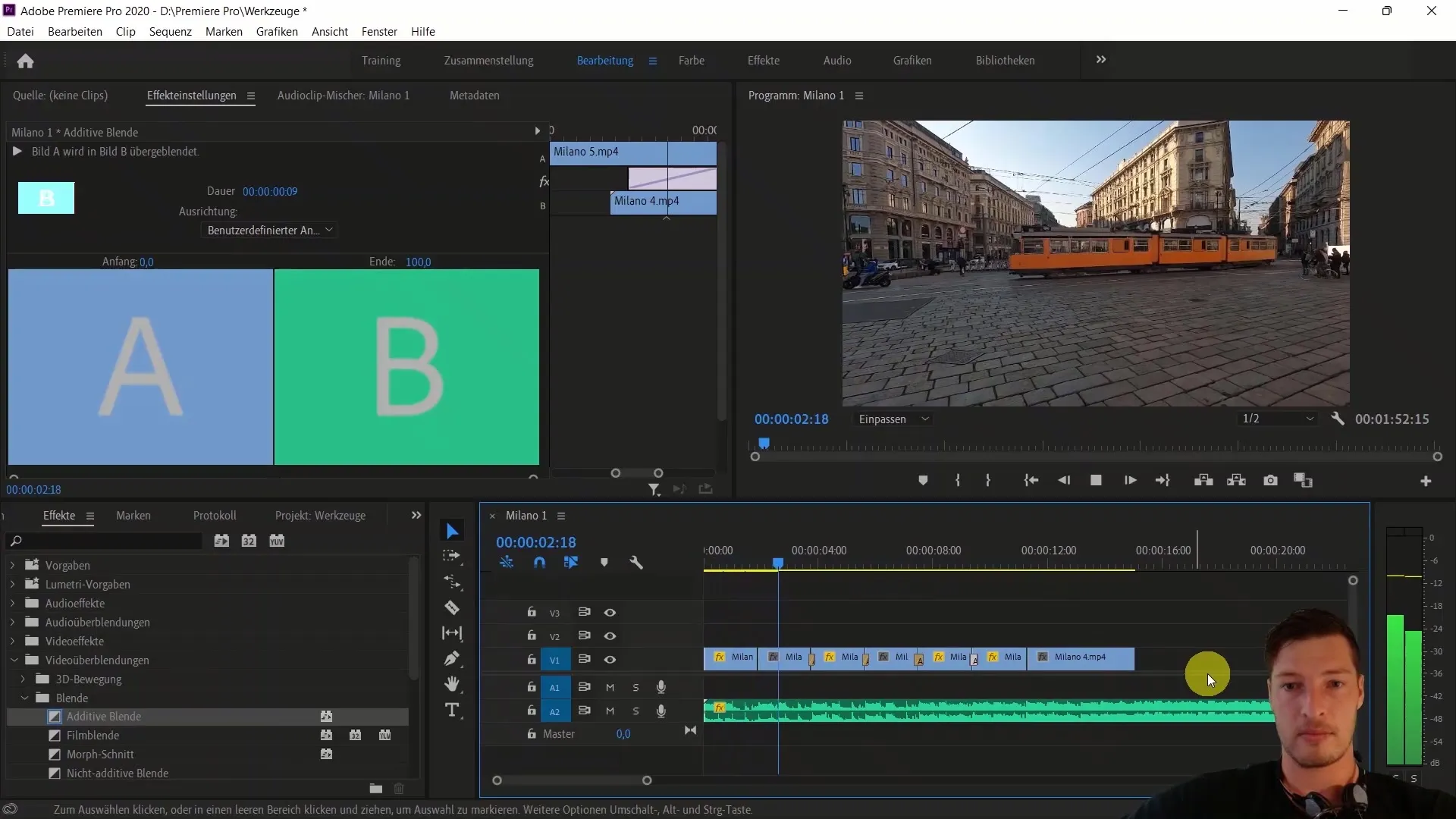 Einfluss von Videoüberblendungen auf die Videoproduktion