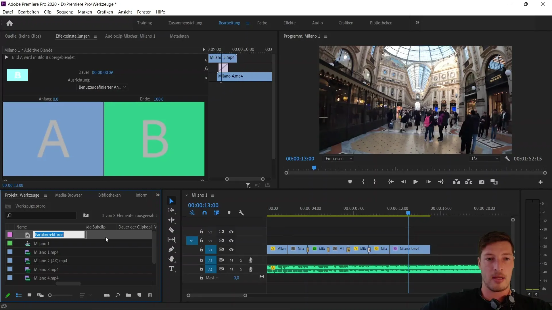 Color corrections and adjustment layers in Adobe Premiere Pro CC