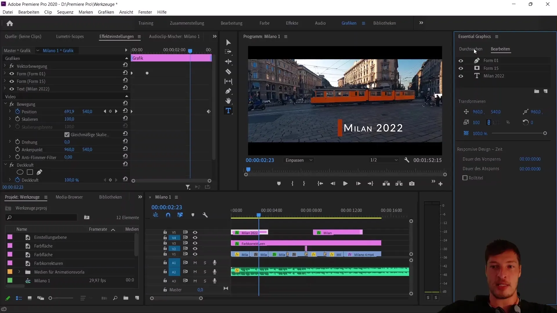 Opret og eksporter animations-skabelon i Adobe Premiere Pro CC