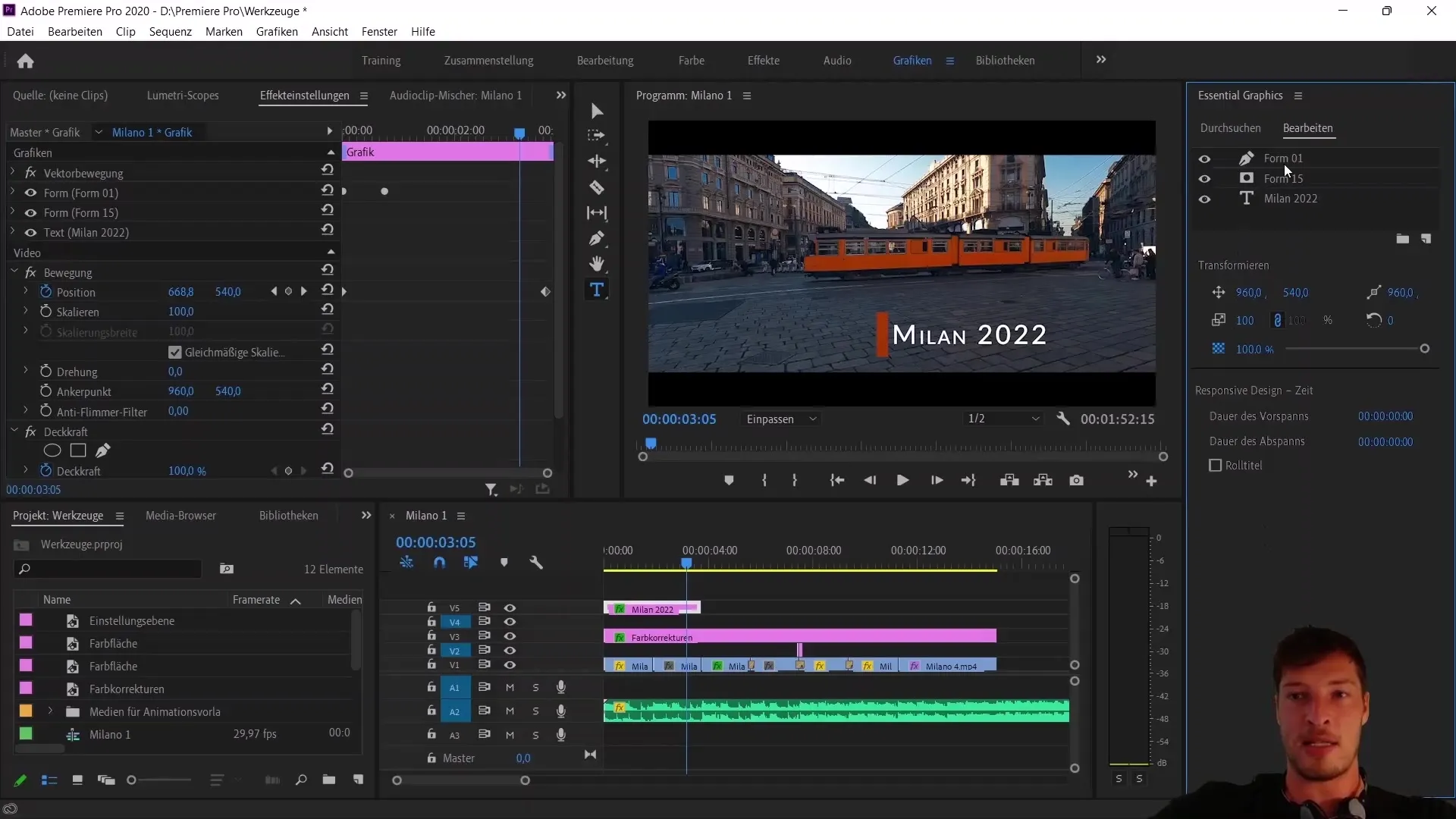 Opret og eksporter animations skabeloner i Adobe Premiere Pro CC