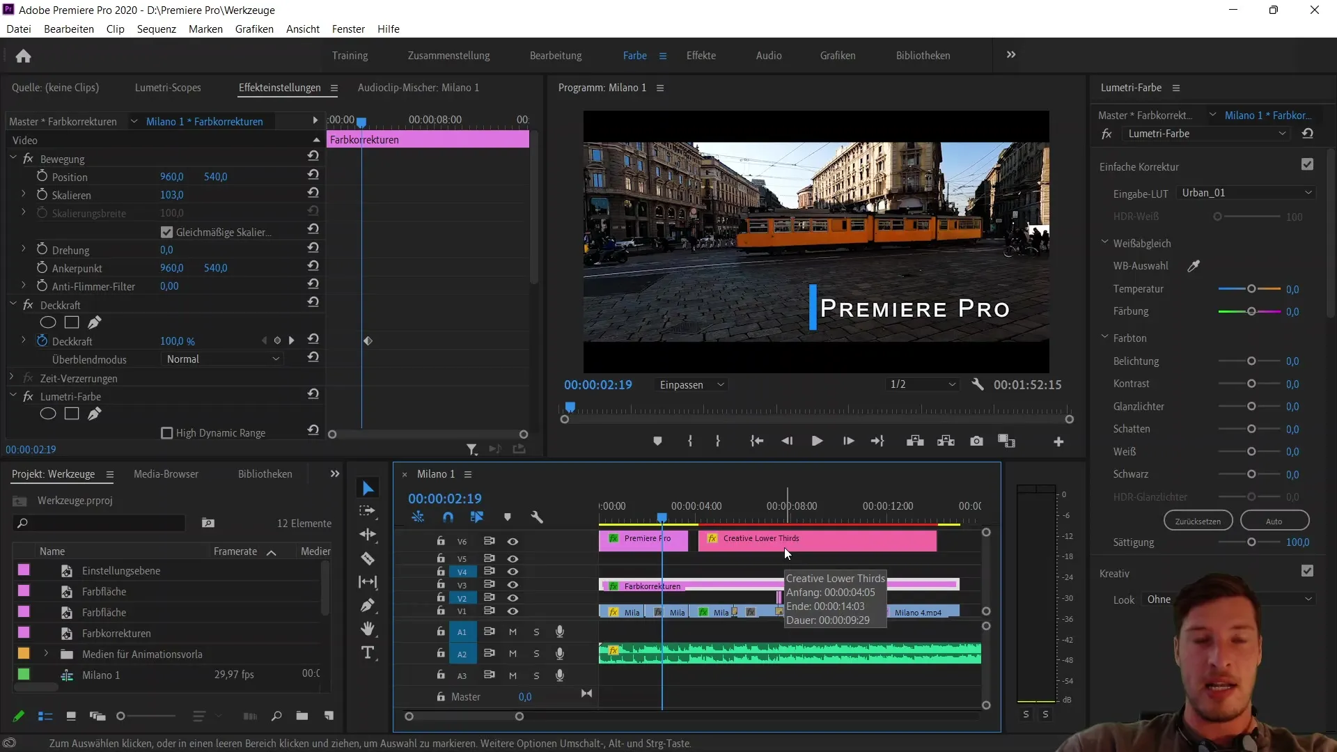 Modifica video con Adobe Premiere Pro CC: Esportare screenshot