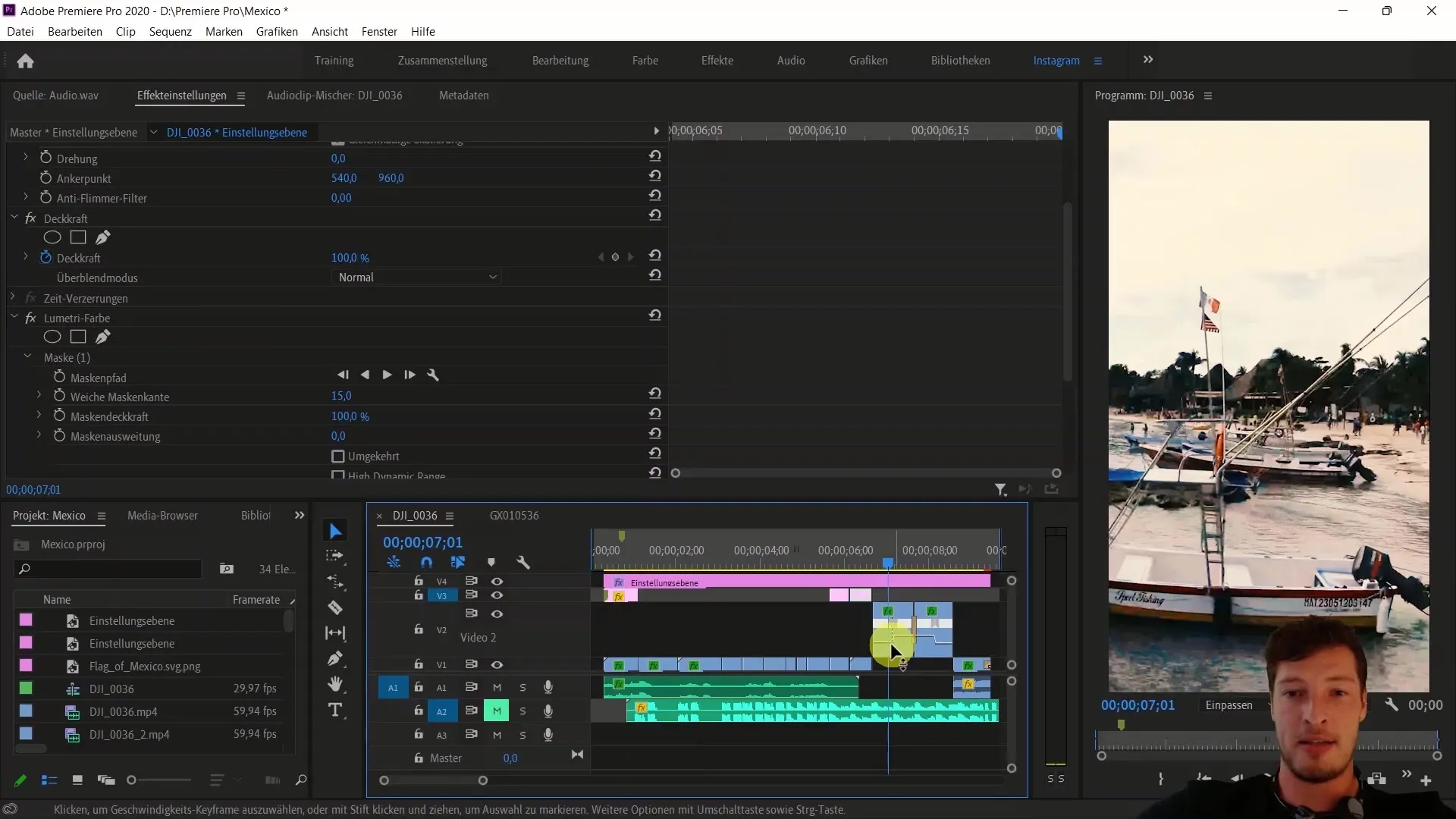 Професійна відеообробка для Instagram за допомогою Adobe Premiere Pro CC