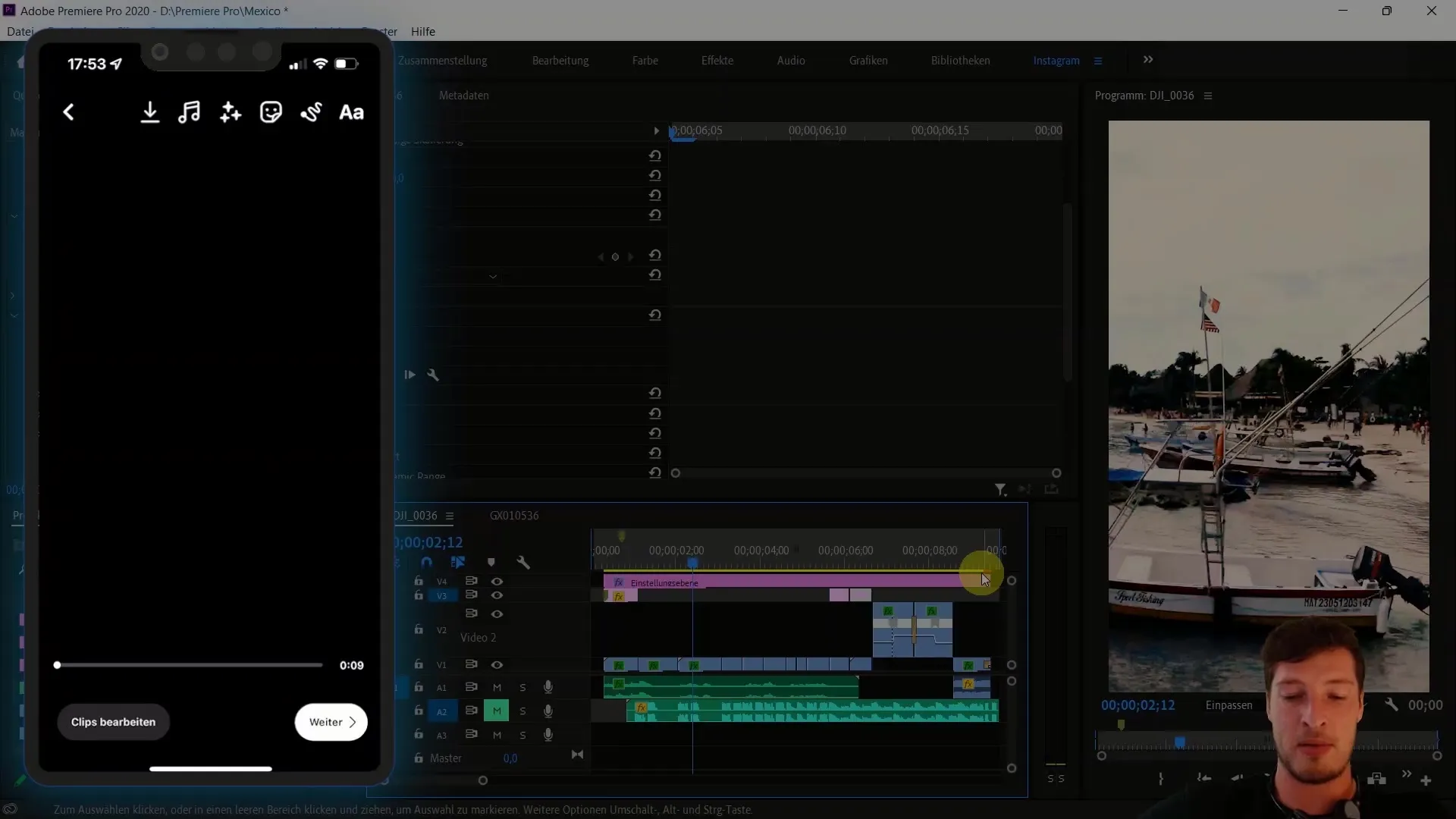 Професійна обробка відео для Instagram з допомогою Adobe Premiere Pro CC