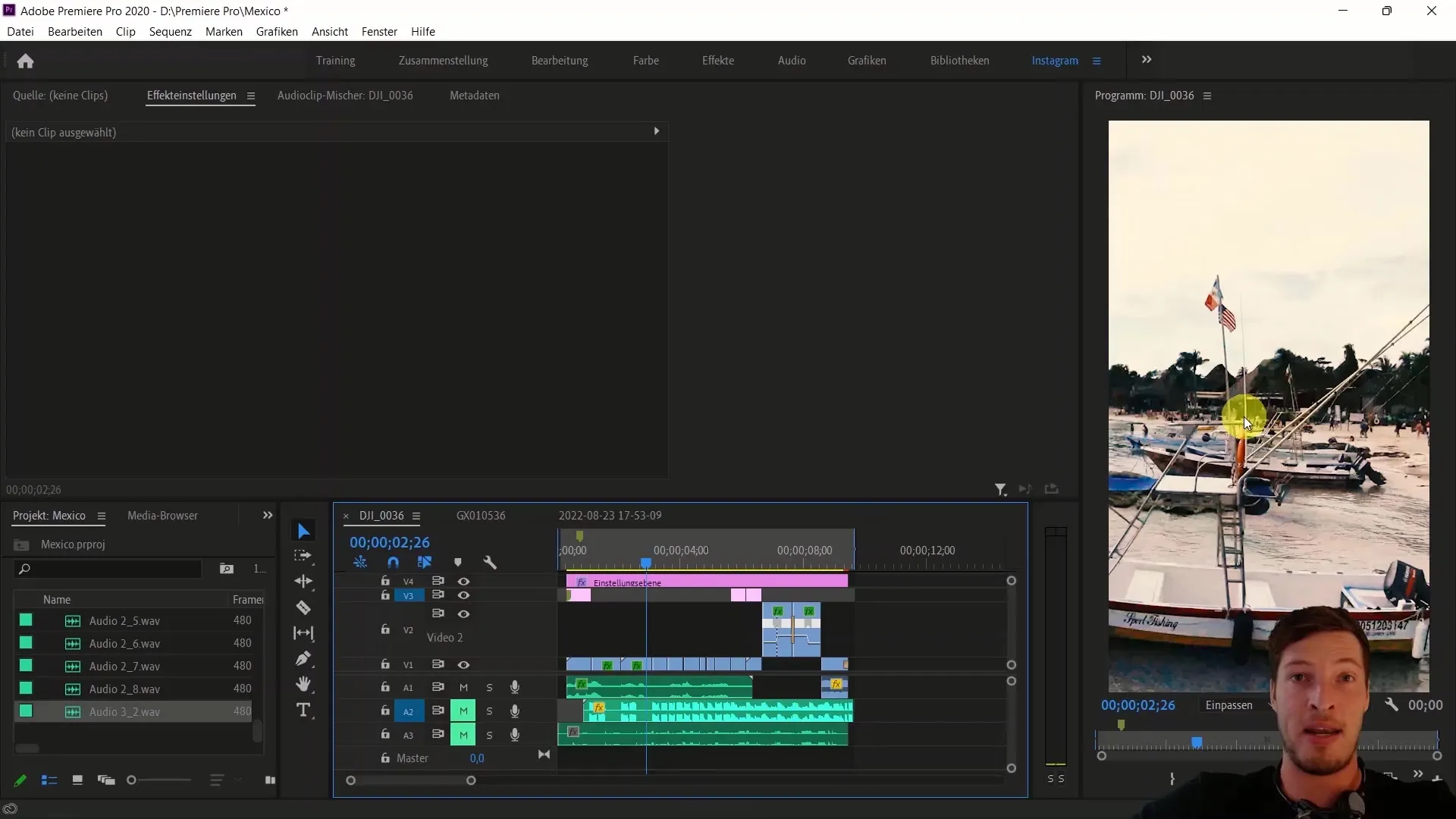 Using licensed music for Instagram Reels in Adobe Premiere Pro CC