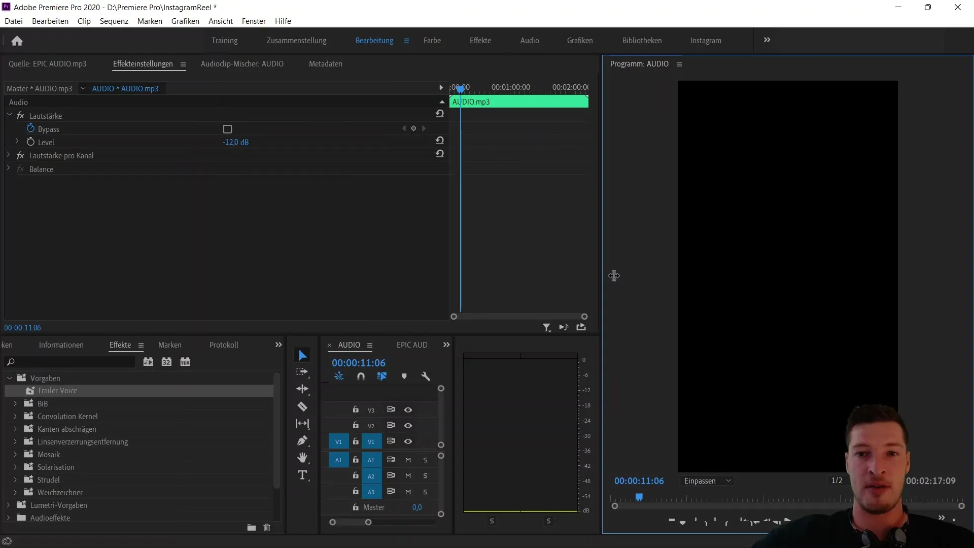Zone de travail optimale pour les vidéos verticales dans Adobe Premiere Pro CC Zone de travail optimale pour les vidéos en format portrait dans Adobe Premiere Pro CC
