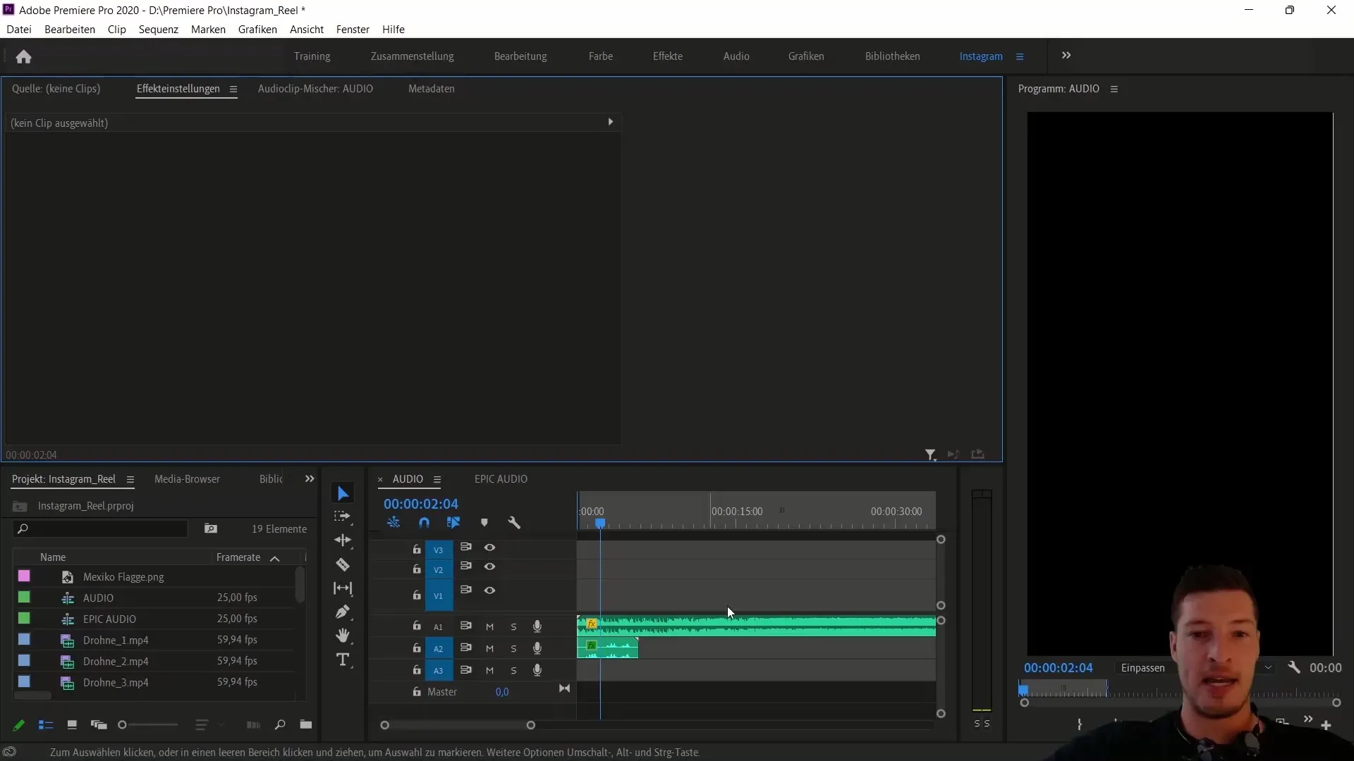 Preparativos efectivos para tu Instagram Reel con Adobe Premiere Pro