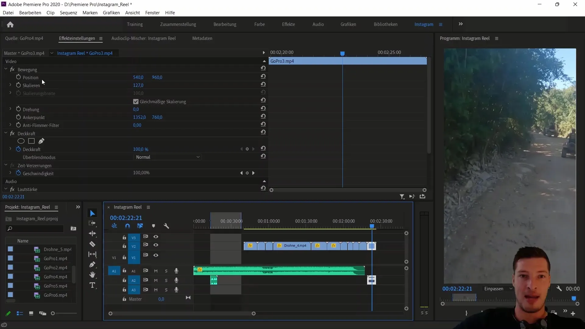 Preparación eficaz para tu Instagram Reel con Adobe Premiere Pro