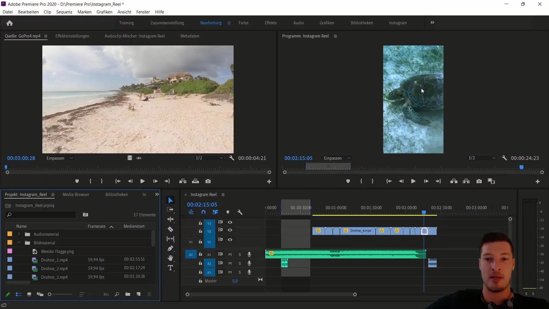 Preparativos efectivos para tu Instagram Reel con Adobe Premiere Pro