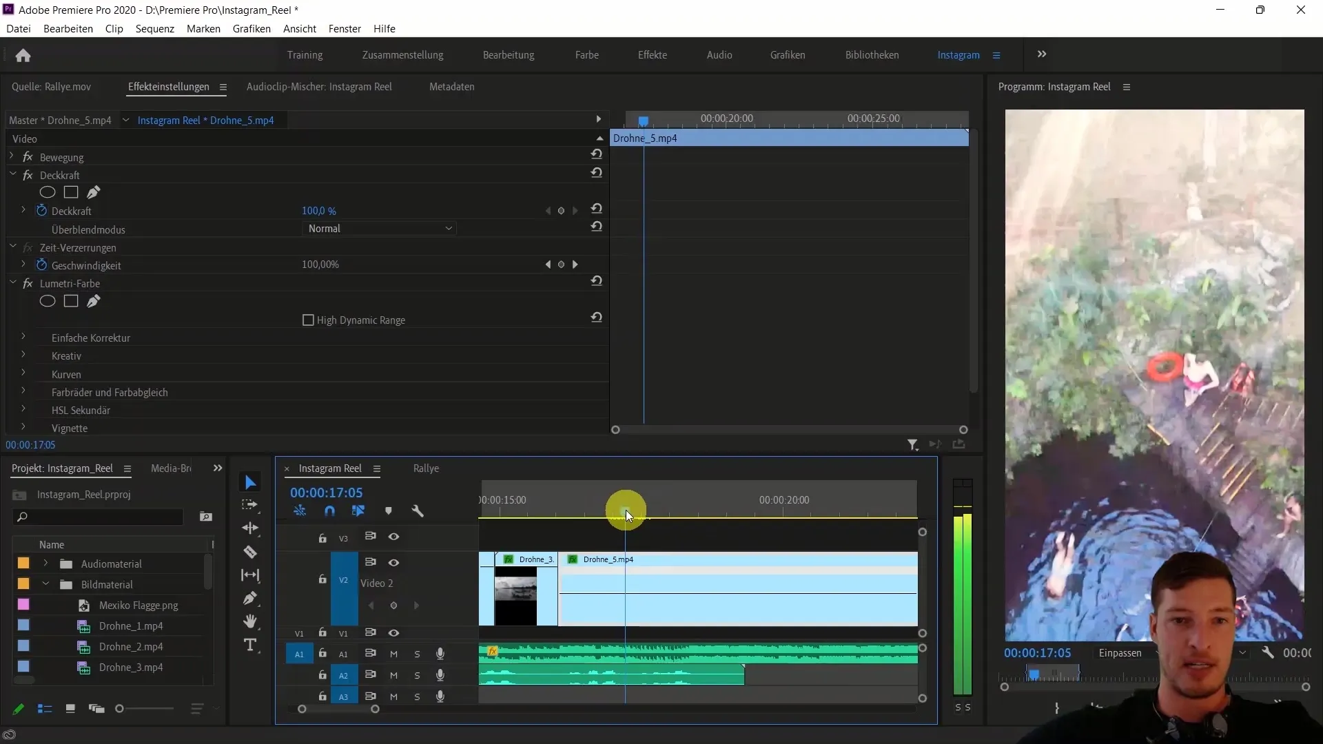 Transición creativas con Adobe Premiere Pro CC: Guía para el Time Remapping en Instagram Reels