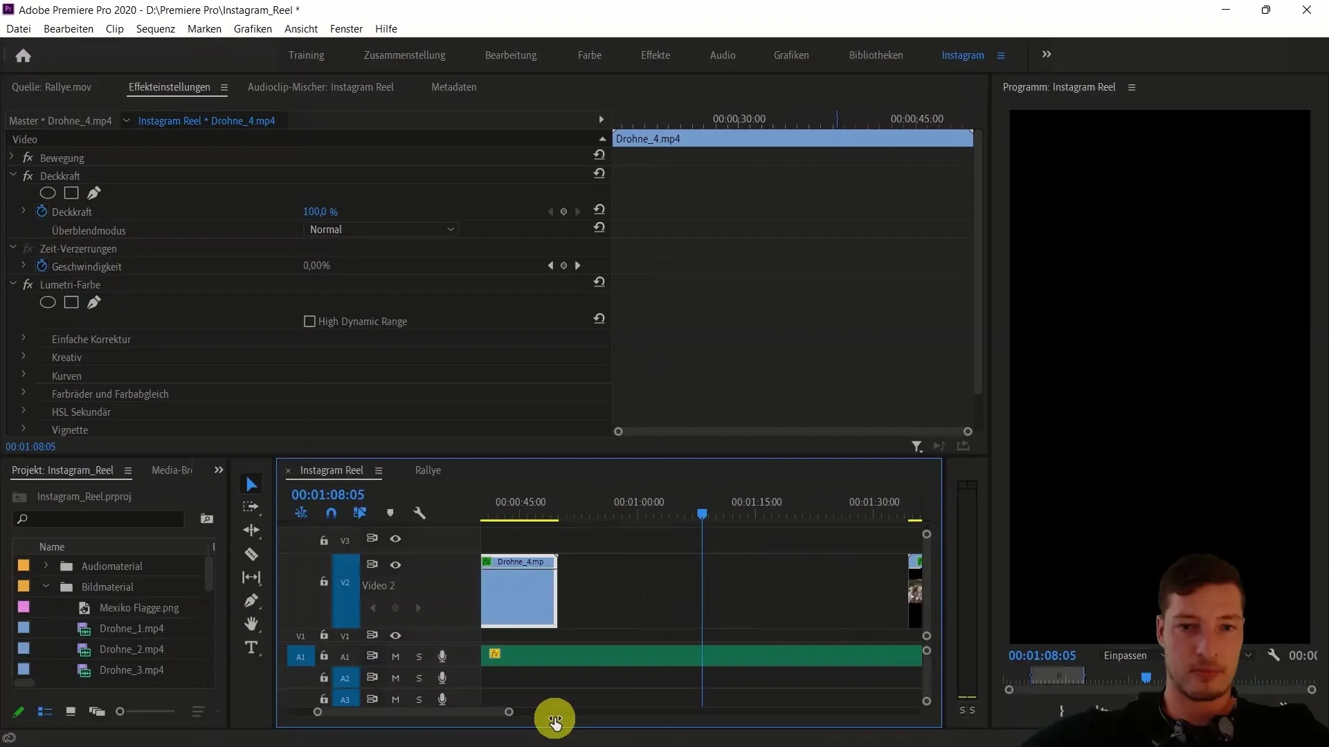 Transiciones creativas con Adobe Premiere Pro CC: Guía para el Time Remapping en Instagram Reels