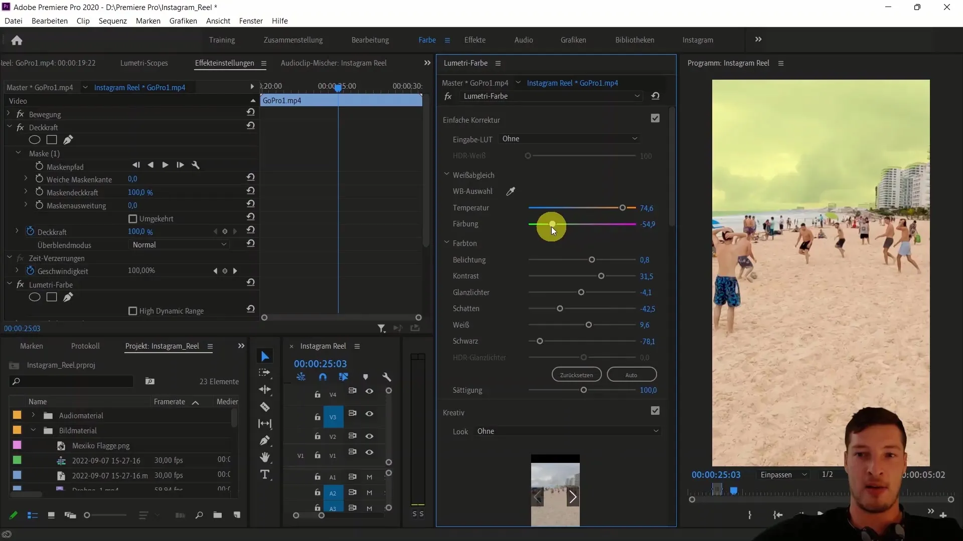 Edición avanzada de color de partes en Adobe Premiere Pro CC