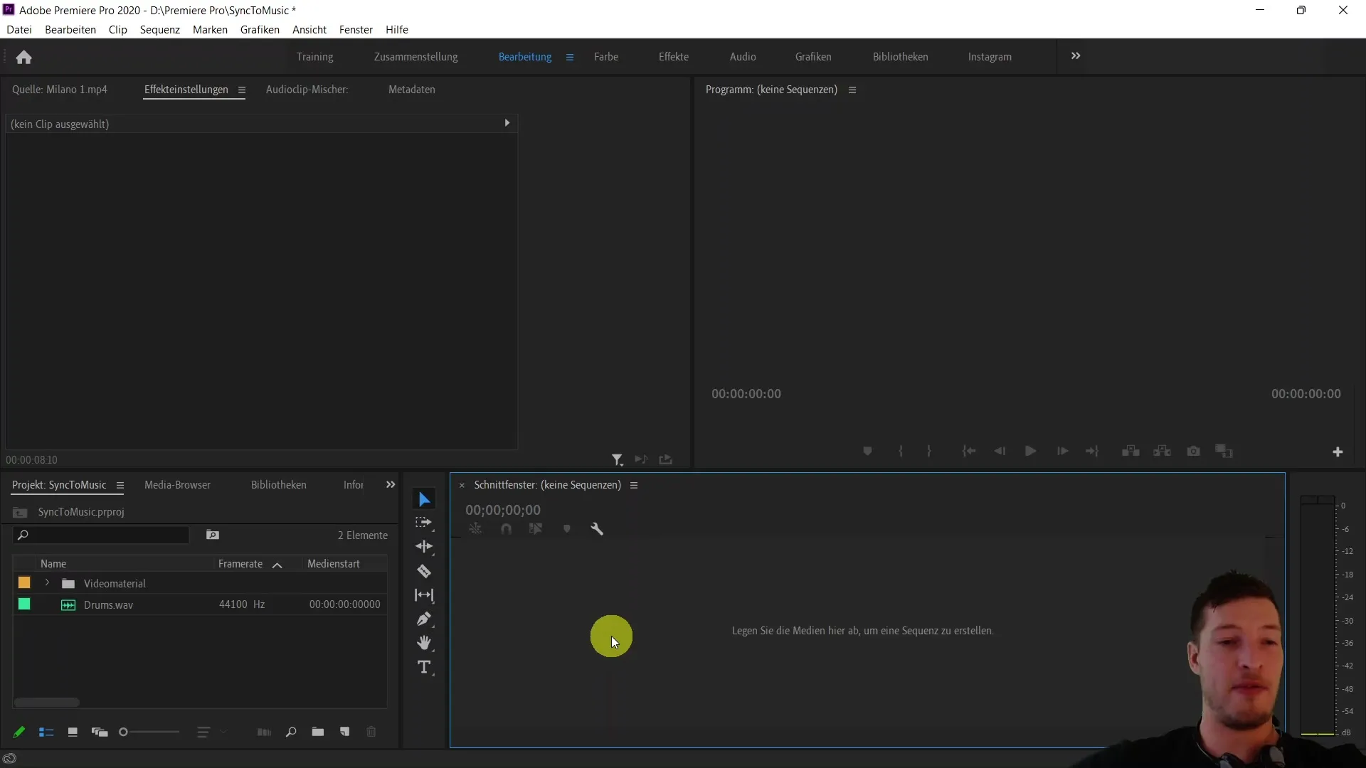 Rychlá synchronizace videoklipů v programu Adobe Premiere Pro CC