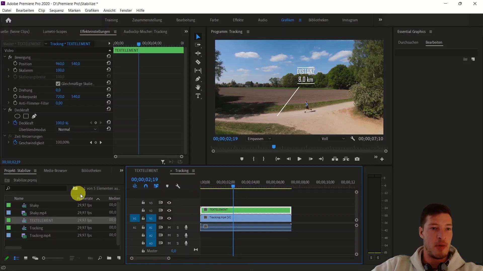 Adobe Premiere Pro CC의 효과적인 개체 추적