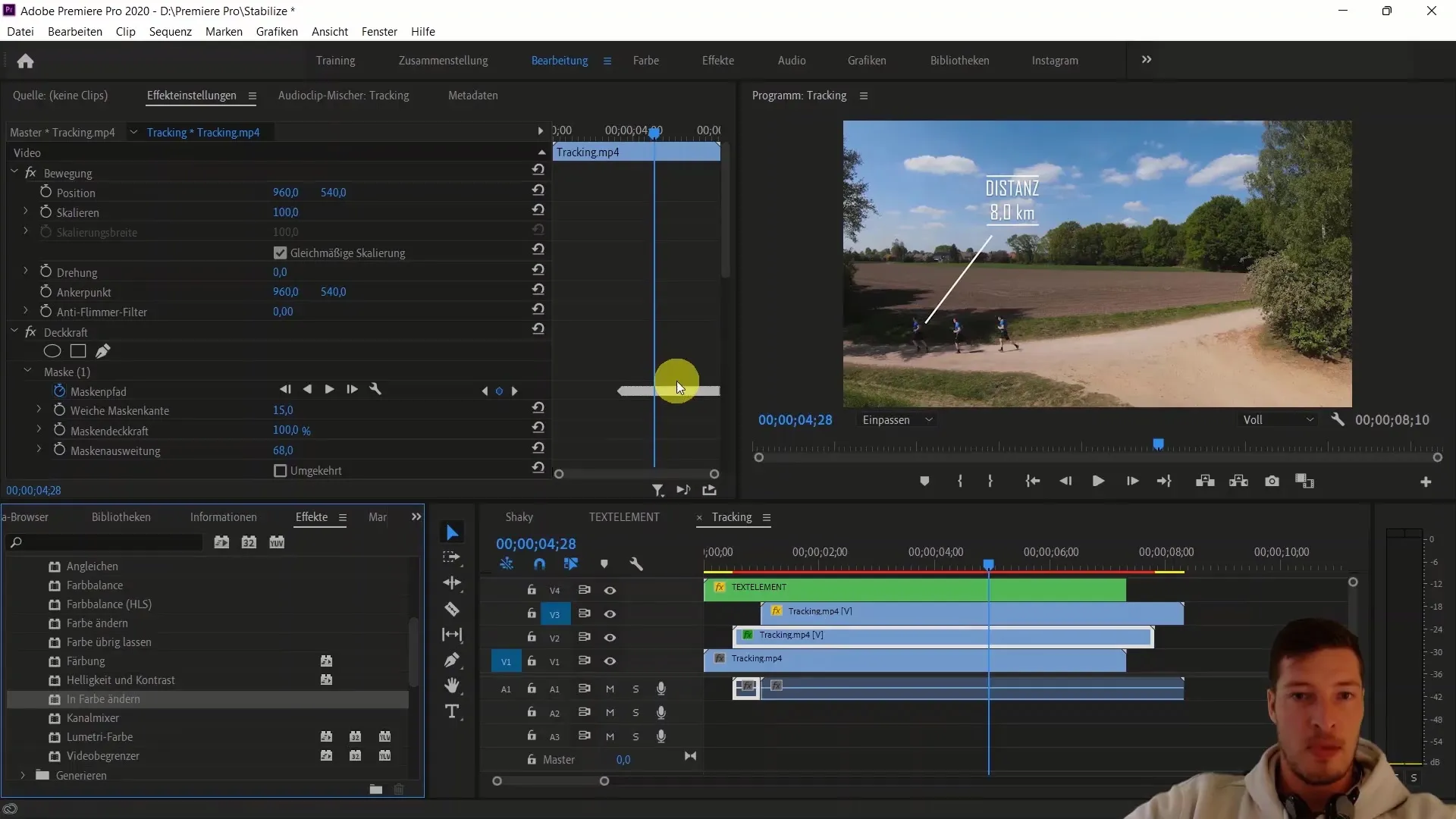Adobe Premiere Pro CC의 효과적인 개체 추적