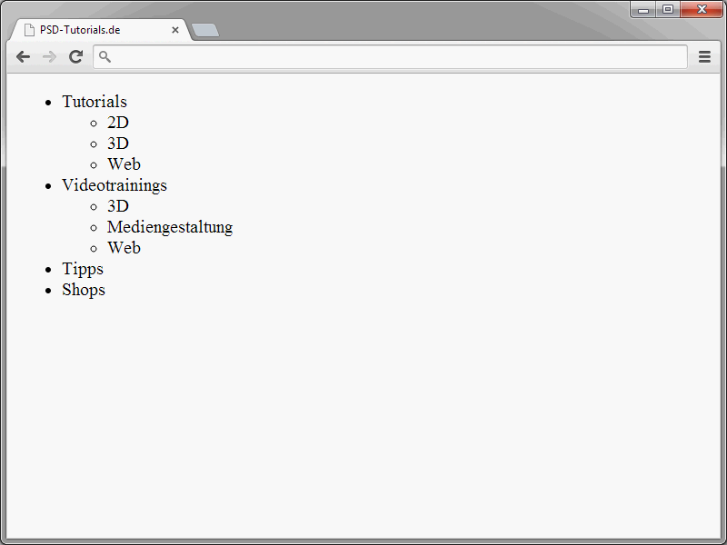 HTML &amp; CSS für Einsteiger (Teil 06): Listen