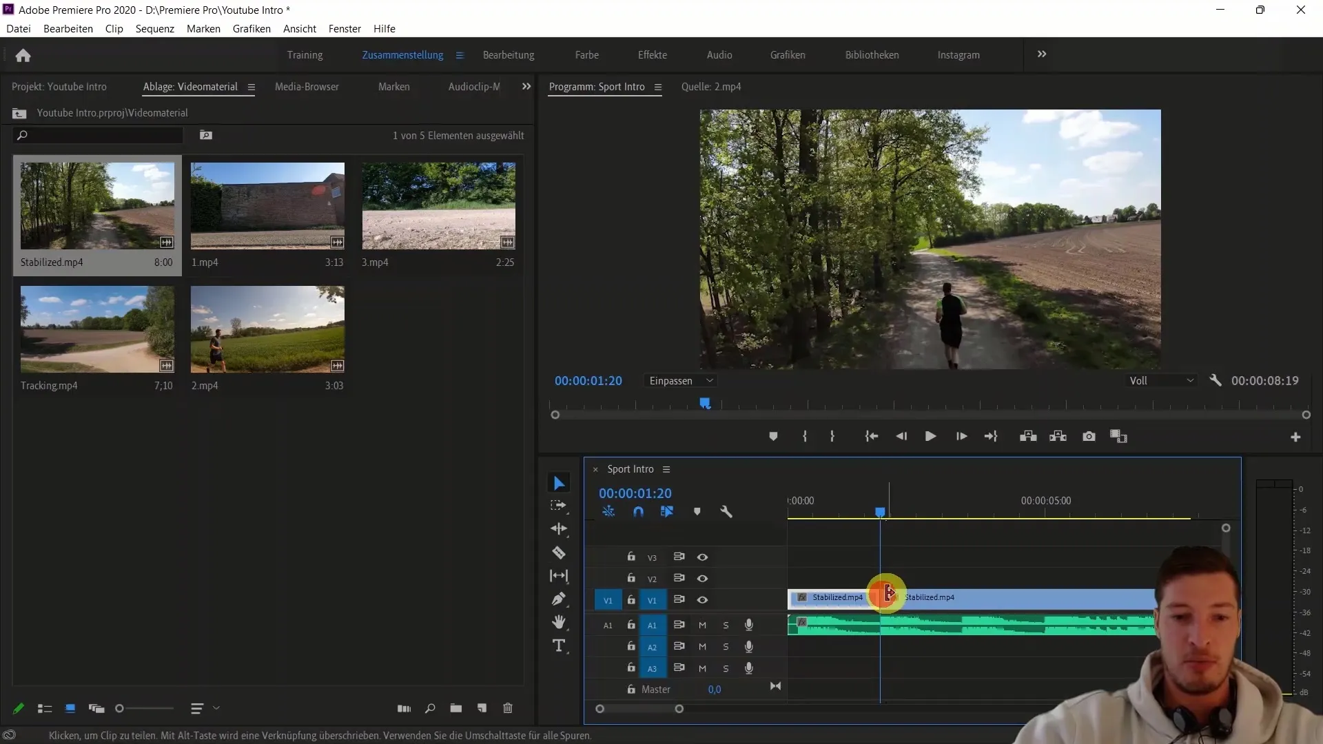 Edição de vídeo eficiente com o Adobe Premiere Pro CC através de aninhamento