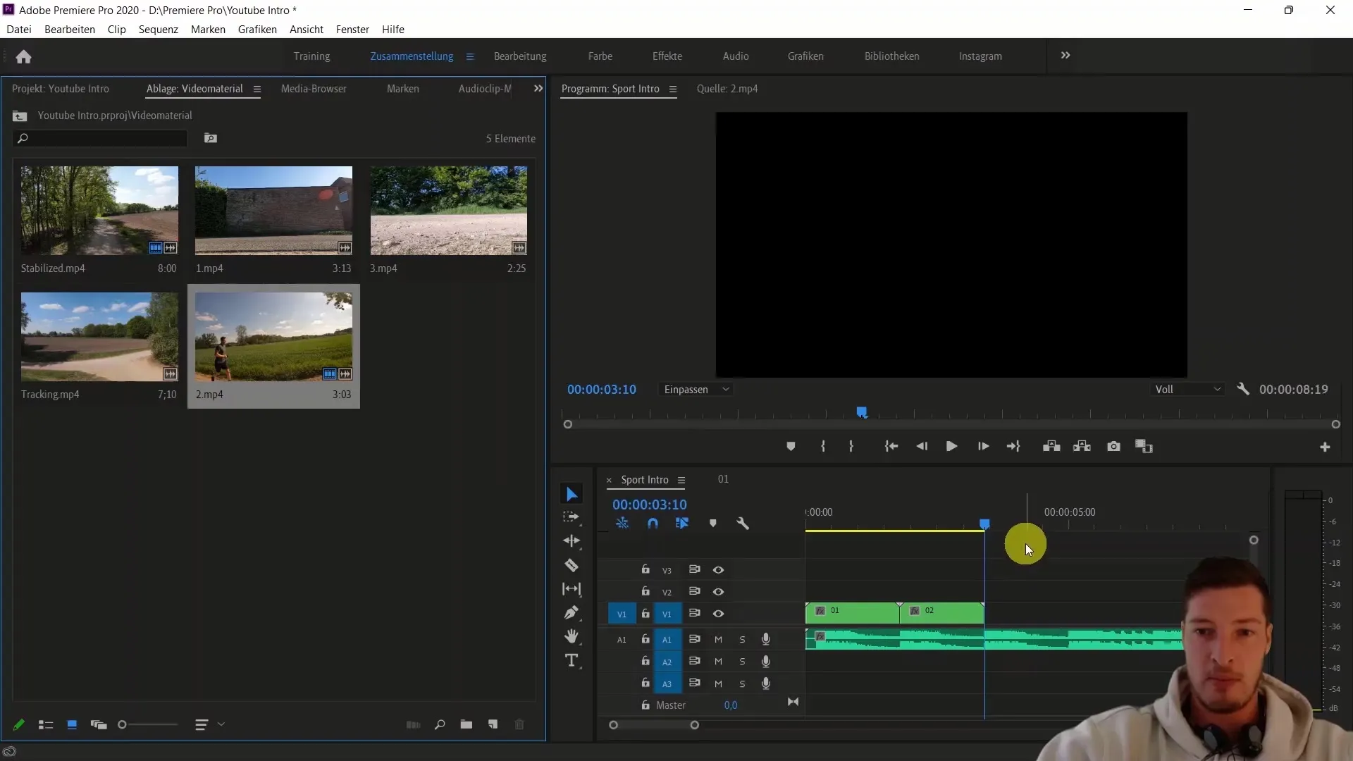 Edição de vídeo eficiente com o Adobe Premiere Pro CC através de aninhamento