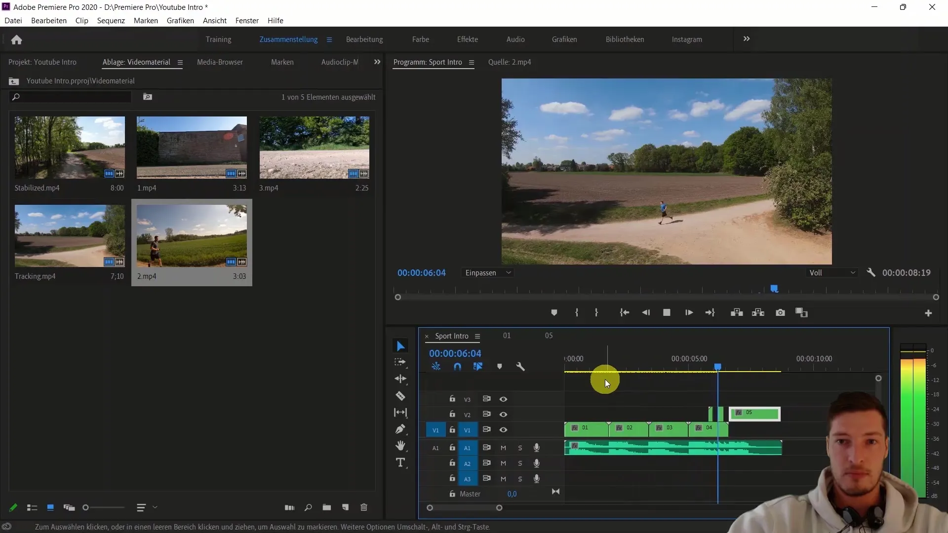 Edição de vídeo eficiente com o Adobe Premiere Pro CC através de aninhamento