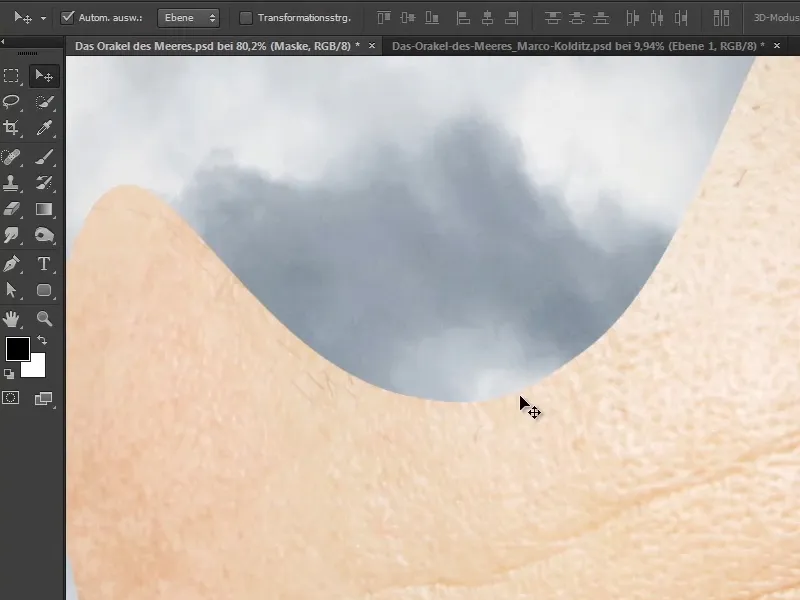 Photoshop-Composing - L'oracolo del mare - Parte 06: Creare una maschera di tracciato e ottimizzare i contorni