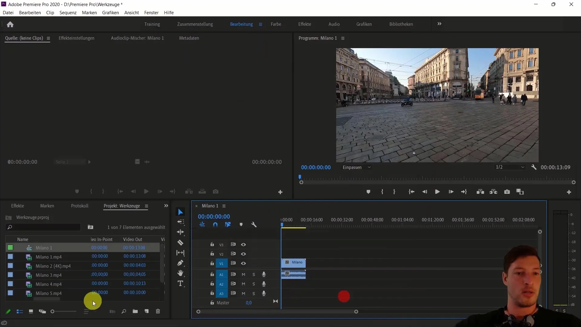 Strumenti per l'editing video in Adobe Premiere Pro CC - Guida