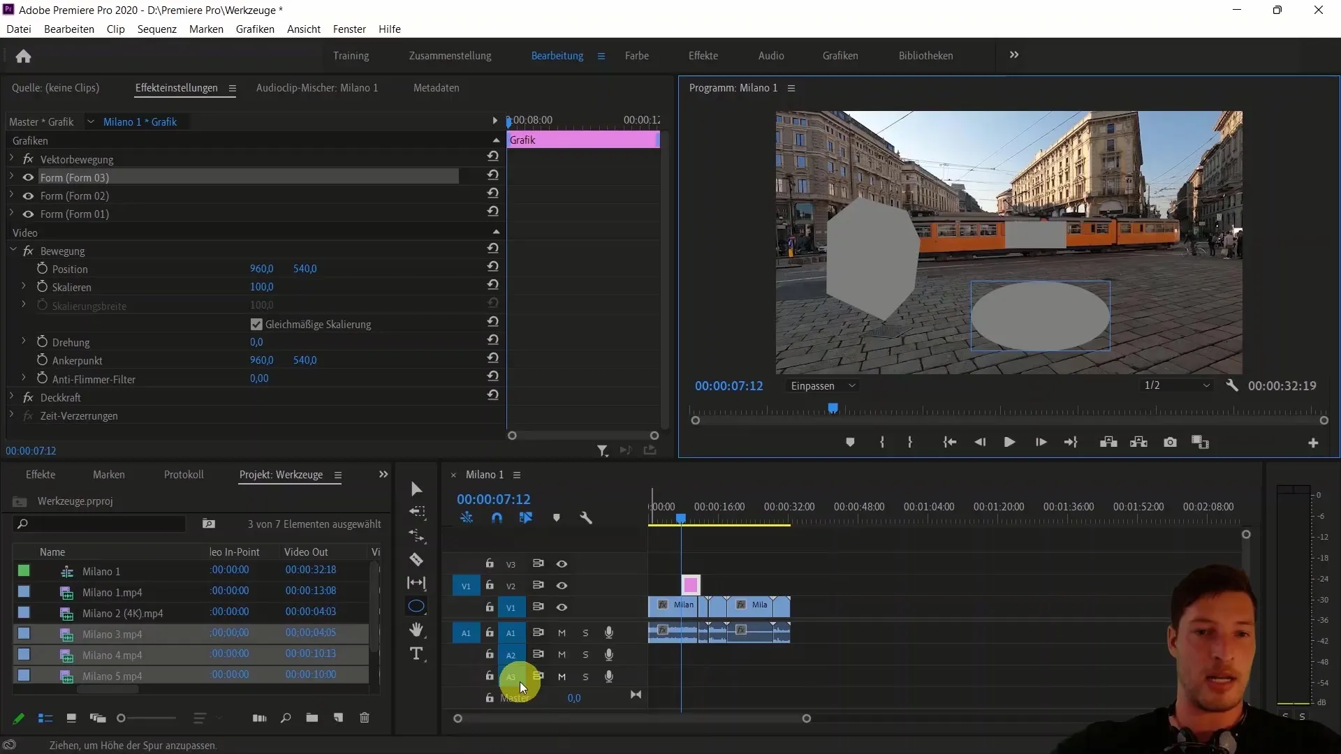Strumenti per l'editing video in Adobe Premiere Pro CC - Guida