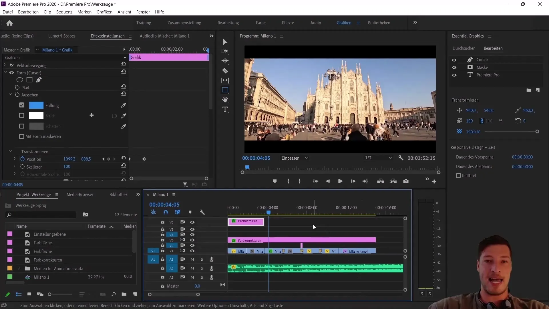 Video editing: How to correctly use Essential Graphics and LUTs in Premiere Pro
