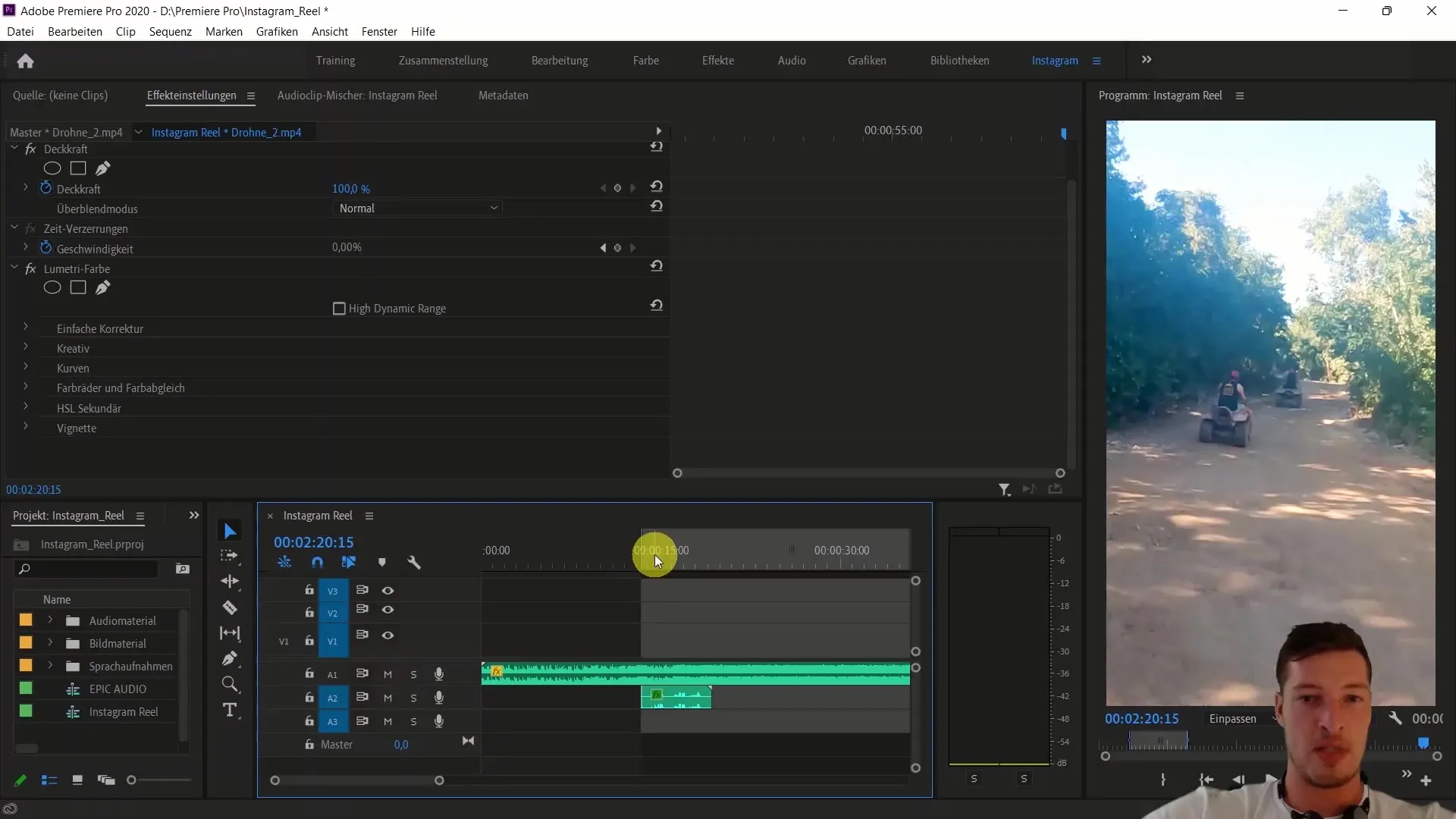 Adobe Premiere Proでビデオ編集: メキシコの旗を挿入してトラックマット効果を利用