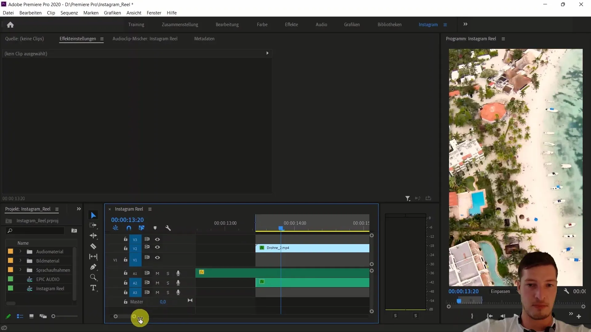 Adobe Premiere Proを使ったビデオ編集：メキシコの国旗を挿入し、トラックマット効果を利用する