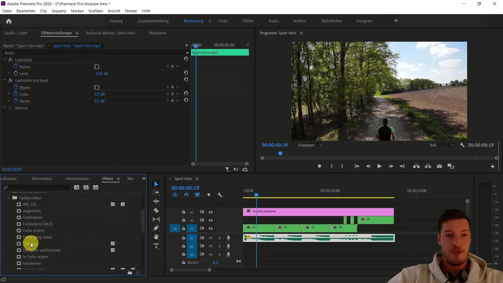 Kreativne nastavitve barv in učinkov v programu Adobe Premiere Pro CC