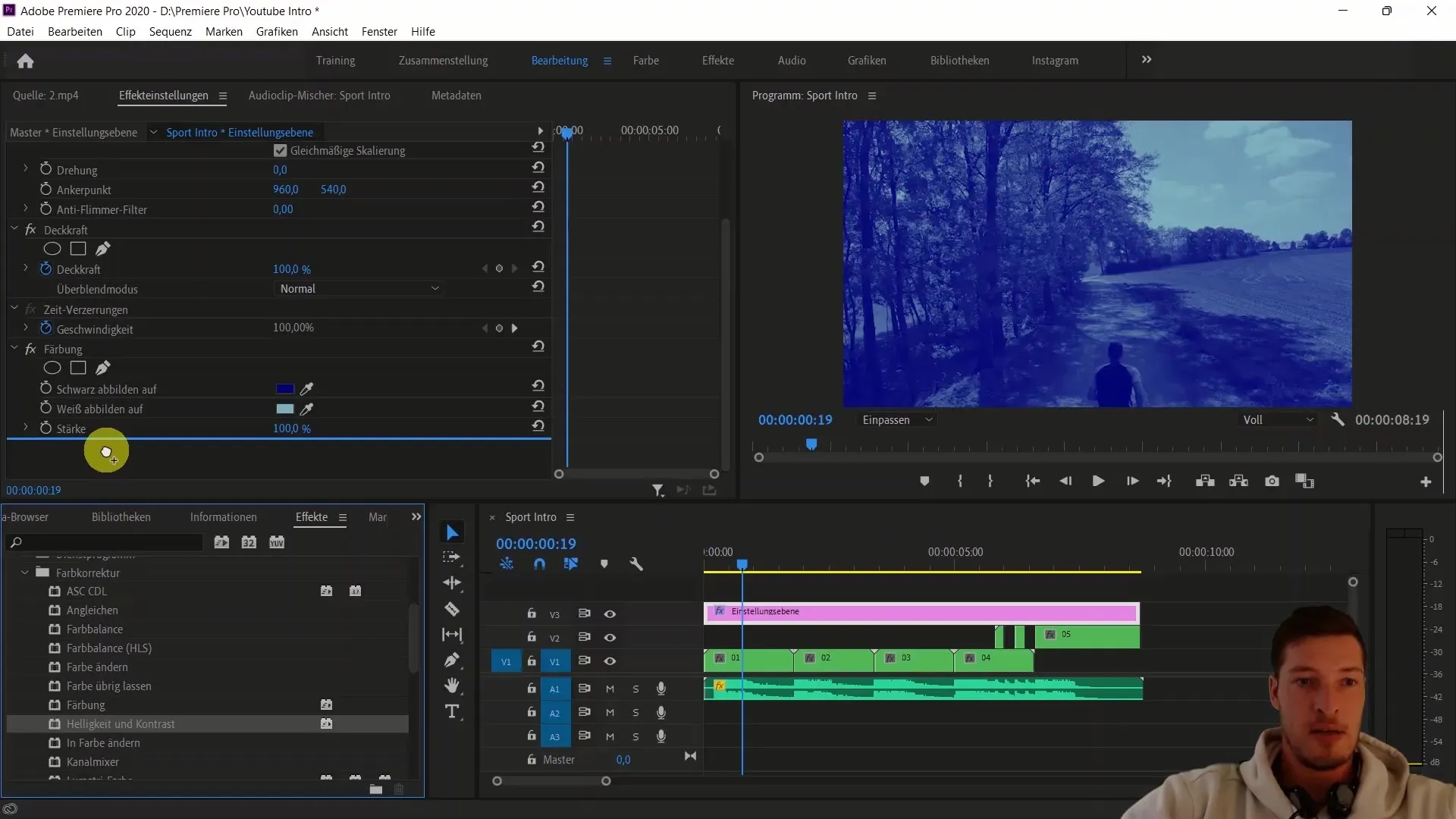 Kreativne barvne in učinke nastavitve v programu Adobe Premiere Pro CC