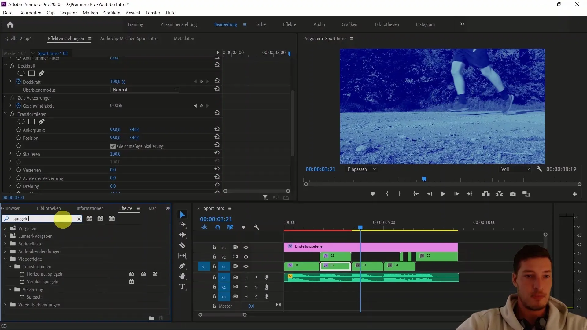 Kreativne barvne in učinke nastavitve v programu Adobe Premiere Pro CC