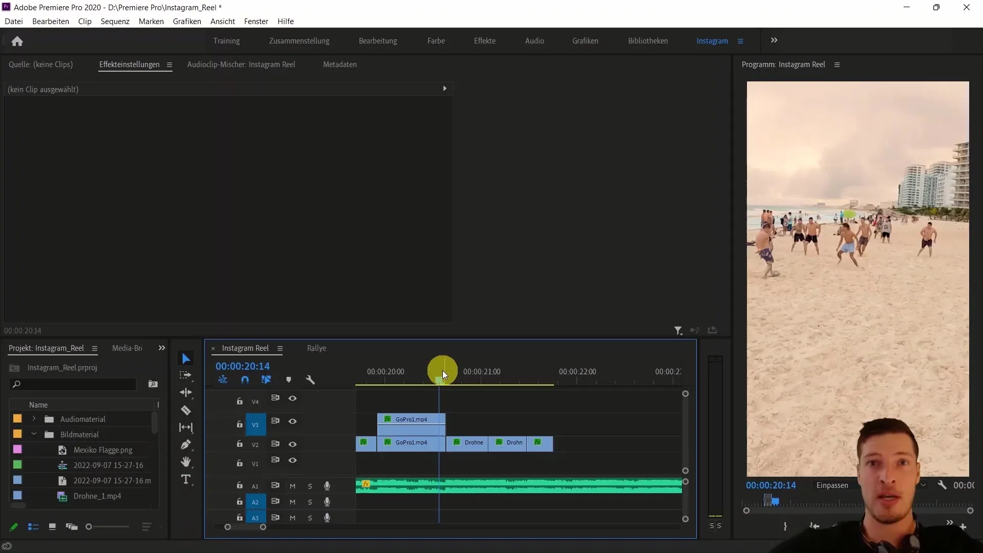 Creating Instagram Reels with Premiere Pro