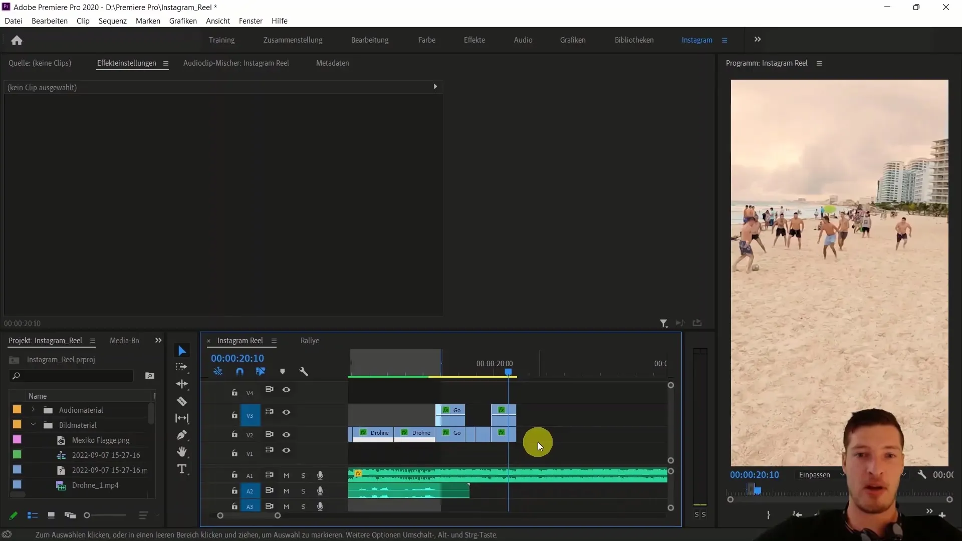 Creating Instagram Reels with Premiere Pro