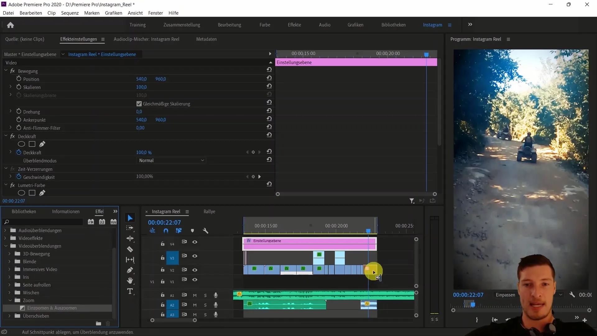 Creating Instagram Reels with Premiere Pro