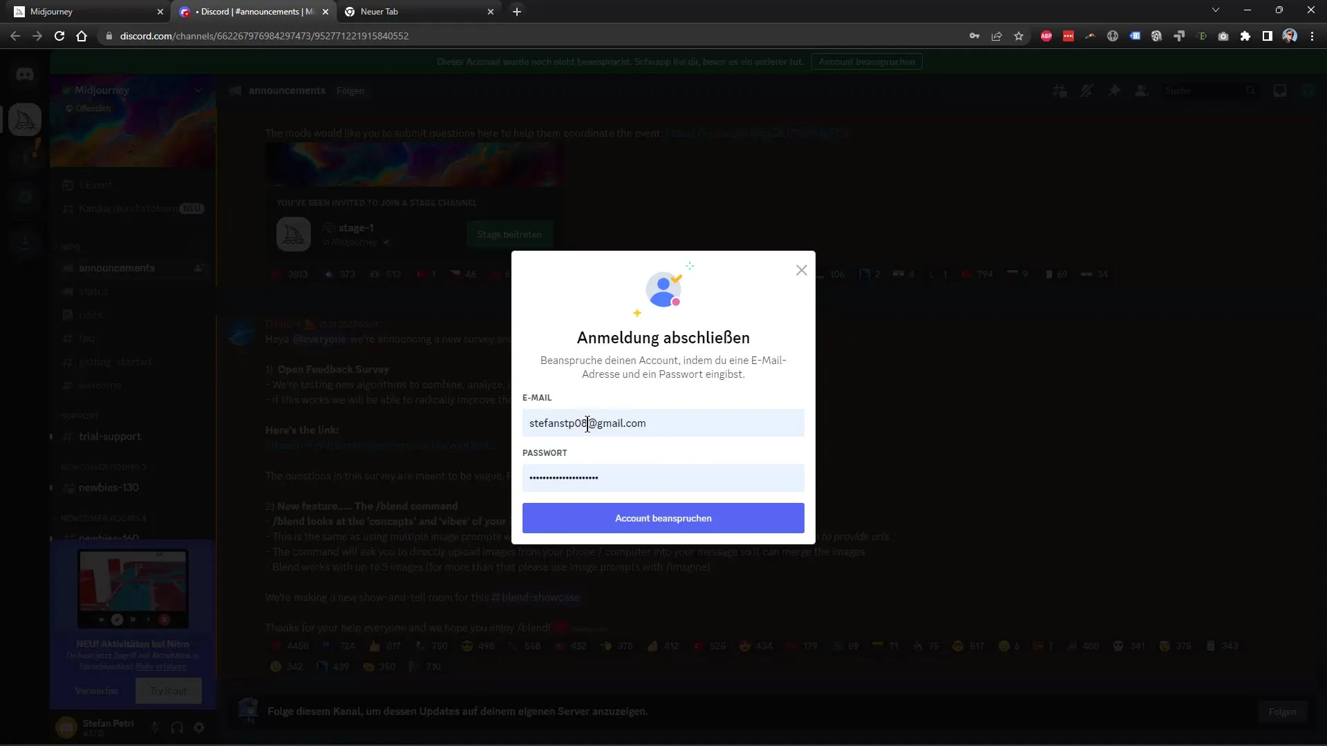 Midjourney: Înregistrare gratuită pe Bild-KI