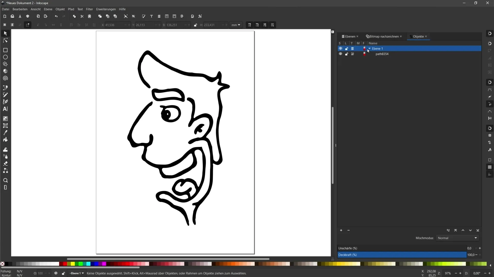 Векторизація в Inkscape: оптимізувати та налаштувати результати