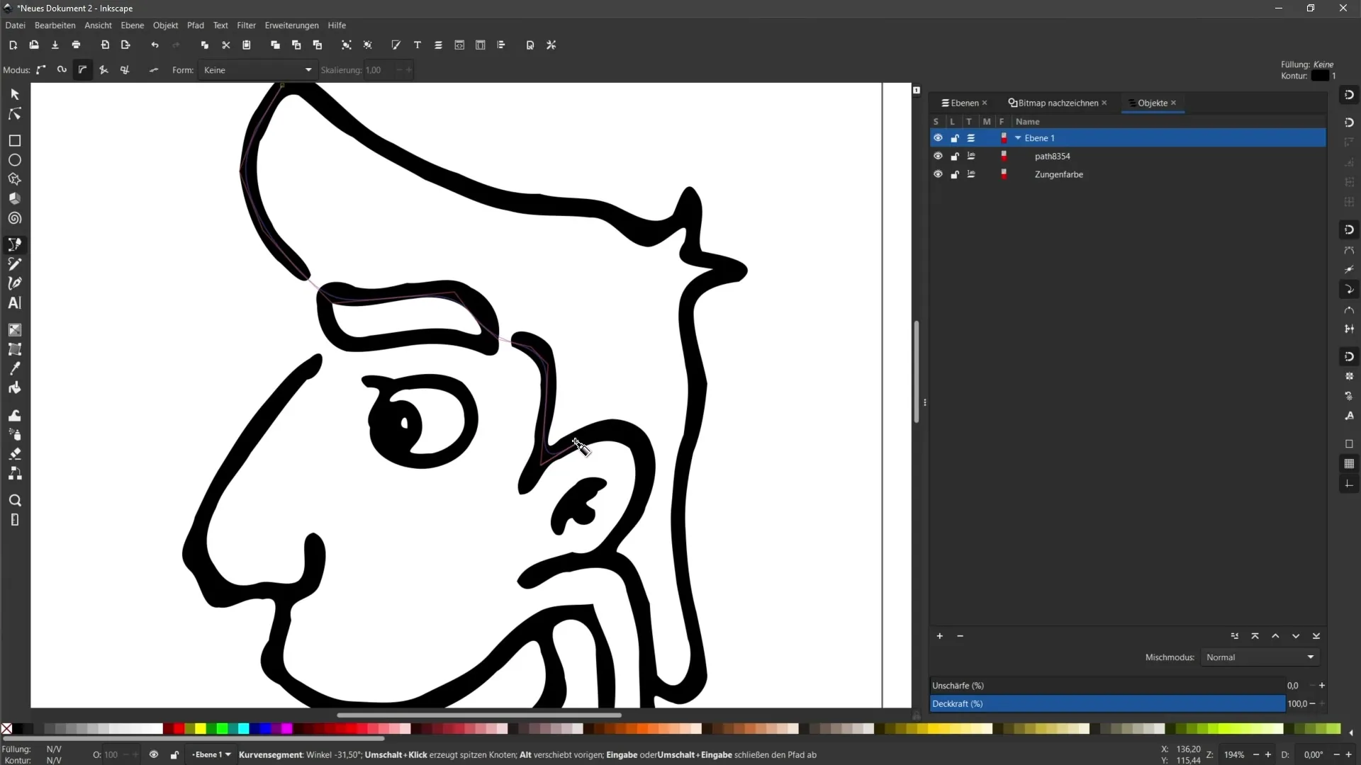 Векторизування в Inkscape: оптимізувати та налаштовувати результати