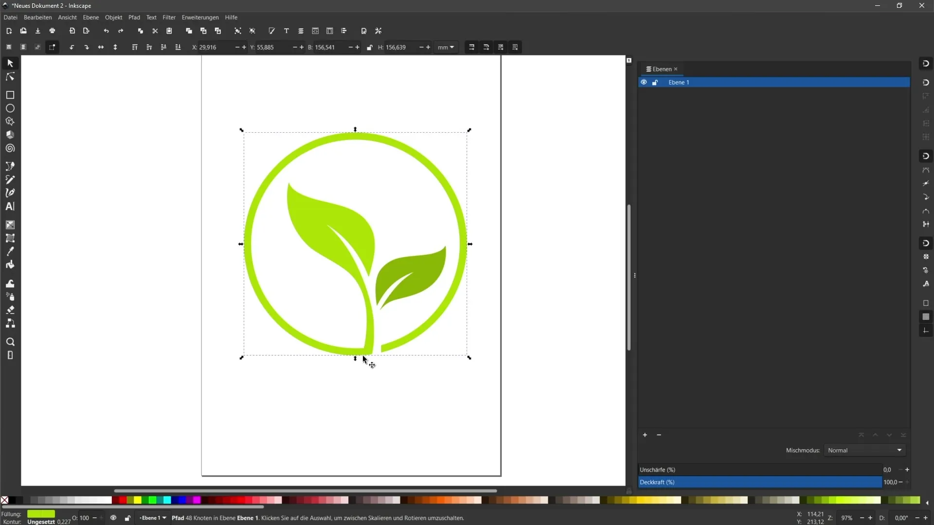 Векторизація в Inkscape: оптимізувати та налаштувати результати