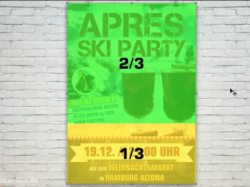Design of a poster DIN A2 printed on one side - Après-Ski-Party