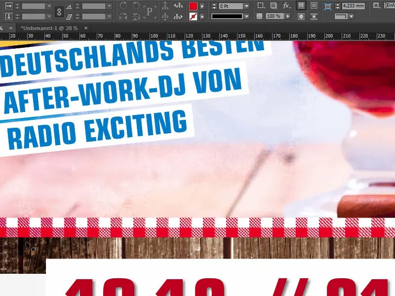 Design of a poster DIN A2 printed on one side - Après-Ski-Party