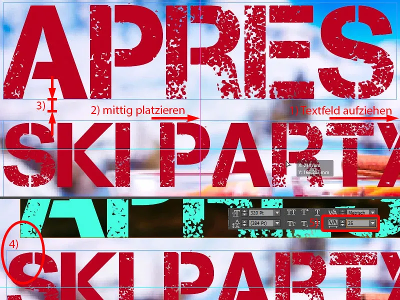 Design of a poster DIN A2 printed on one side - Après-Ski-Party