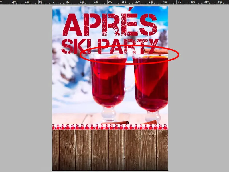 Design of a poster DIN A2 printed on one side - Après-Ski-Party
