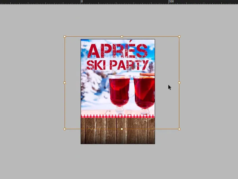 Design of a poster DIN A2 printed on one side - Après-Ski-Party